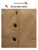 Women's Fashion Khaki V-Neck Vest Waistcoat for Spring & Autumn - Casual Professional Commute Style