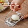 2Pcs/Stainless Steel Egg Cutter Multifunctional Egg Slicer Kitchen Supplies Household Egg Cutting Tool