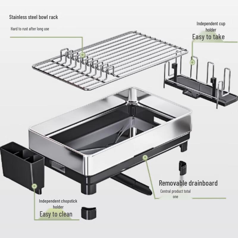 304 Stainless Steel Kitchen Dish Drying Rack