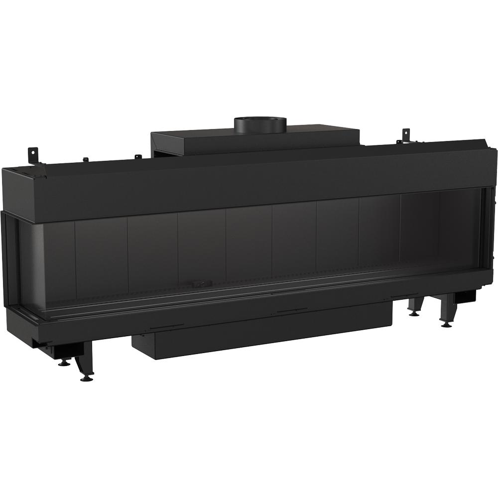Cheminée à gaz KRATKI LEO 200 côté gauche propane FI 130/200 12,5 kW noir
