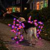 LED Purple Lights Halloween Pet Spider Costume Furry Pet Cosplay Costume  Halloween Party