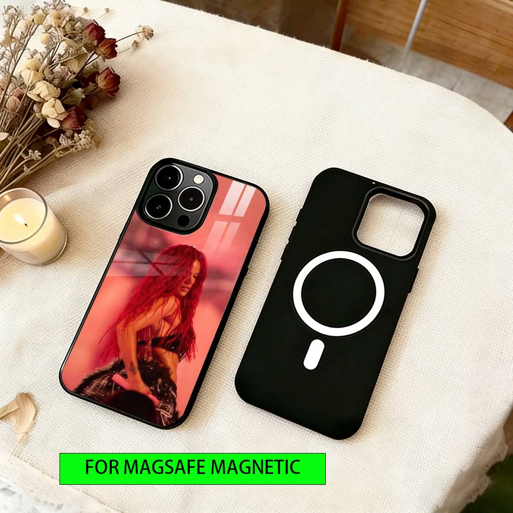 Singer Karol G Phone Case For iPhone17,16,15,14,13,12,11 Plus,Pro Magnetic with Magsafe Wireless Charging