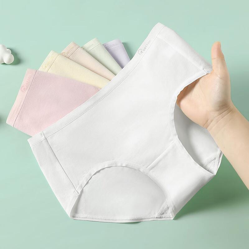 Fenteng Women's 10A Antibacterial Cotton Briefs 6-Pack