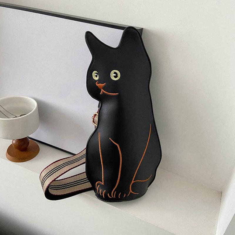Large-capacity  Casual Cartoon Cat Cute Chest Bag Fashion Waterproof  Women's Crossbody Bag