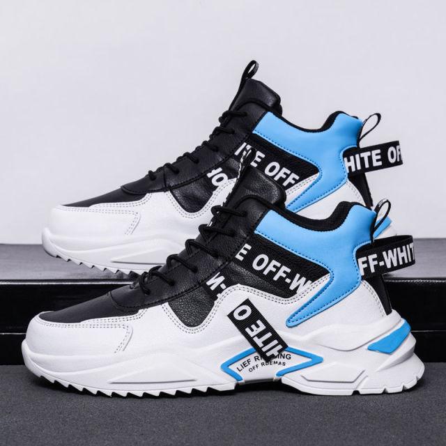 Zapatillas para correr para hombre, zapatillas Messi de caña alta, cómodas, deportivas para exteriores, zapatillas blancas para skate