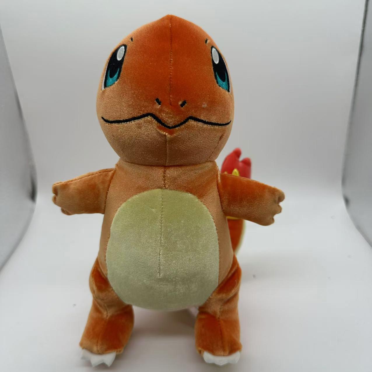 Charmander Sitting Pose Squinting Hat Anime Toy Figure Approximately 20cm