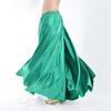 Glänzender Satin Damen Bauchtanzkostüm Swing Röcke Vollkreis Satin Flamenco Röcke Übergröße Bauchtanzrock