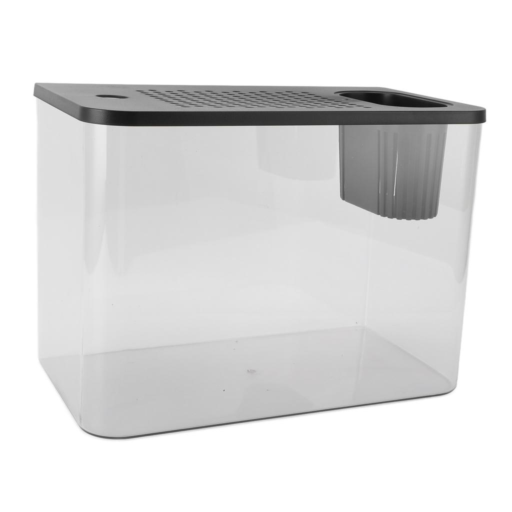 Small Fish Tank Plastic Clear Micro Landscape Desktop Aquarium for Goldfish Shrimp Betta Fish Turtle
