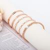 European and American Versatile Niche Design Sense Ins Style 1-piece Set Women's Chain Beads Wheat Ear Bracelet Snake Chain