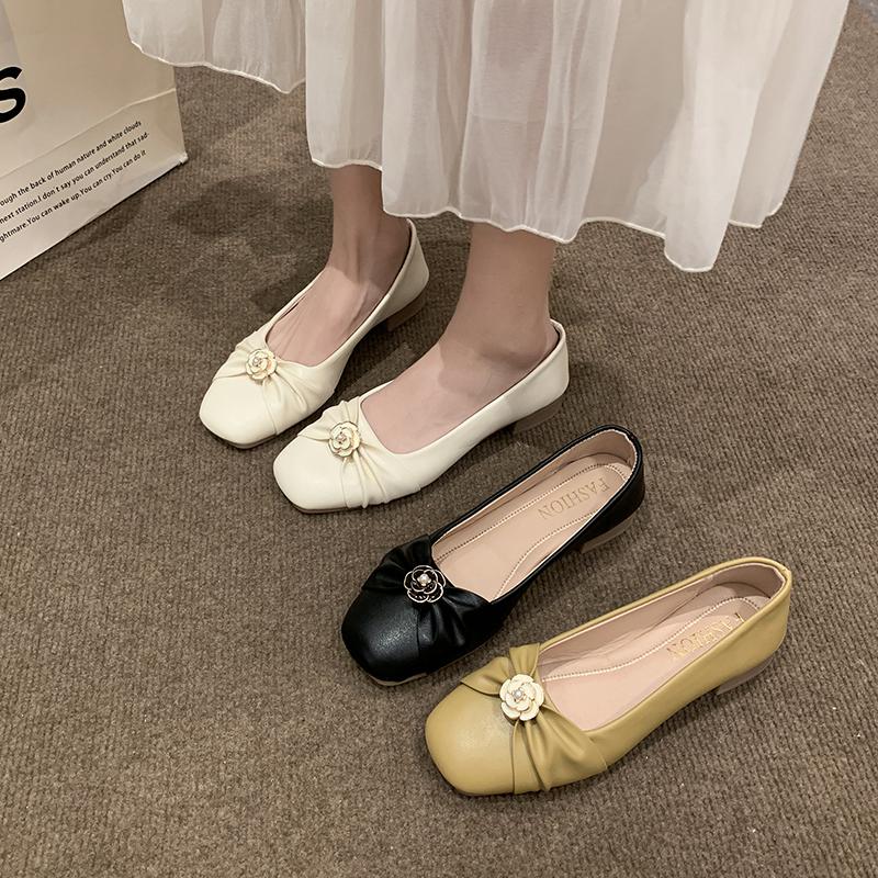 2024 New Hot Selling Women's Shoes Flat Elegant Women's Wedding Party Dress Temperament Outerwear Flat Shoes One-Step Zapatos
