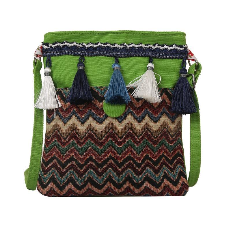 Dámská kabelka přes rameno v etnickém stylu, módní dámská crossbody kabelka