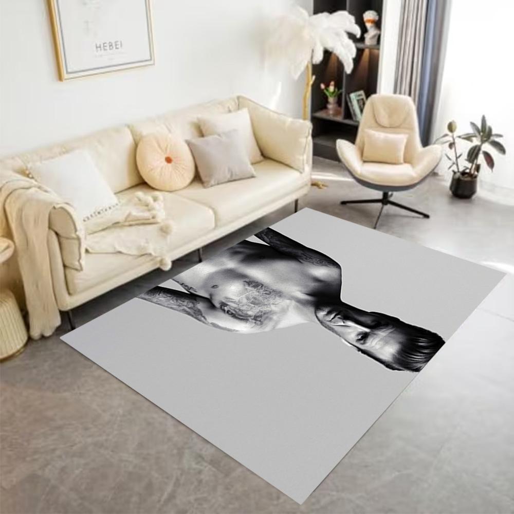 David Beckham's Torso Bereich Teppich Design für Wohnzimmer Outdoor Spielzimmer Eingangsbereich Rutschfester Teppich Büros Dekorieren Perfektes Geschenk für Freunde & Familie
