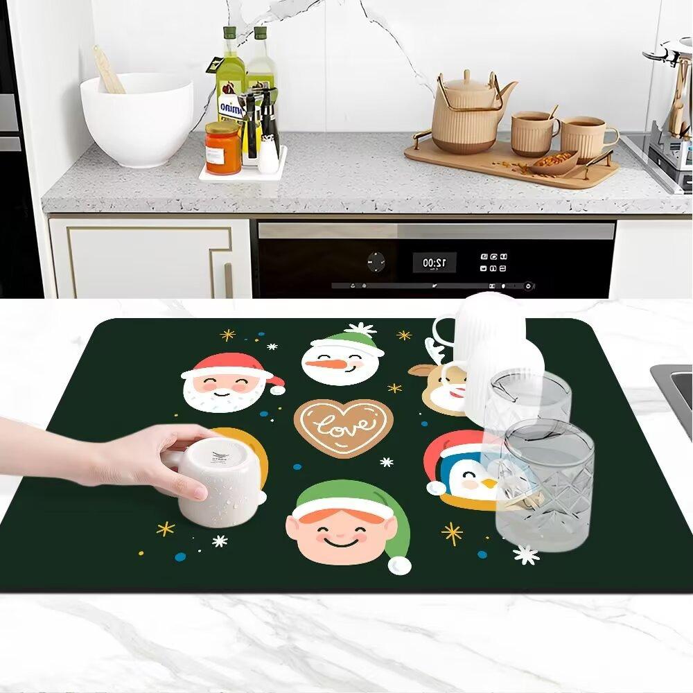 

Рождественский мультфильм ванная комната впитывающий нескользящий коврик для входа в дом коврик для спальни коврик для двери 40*60