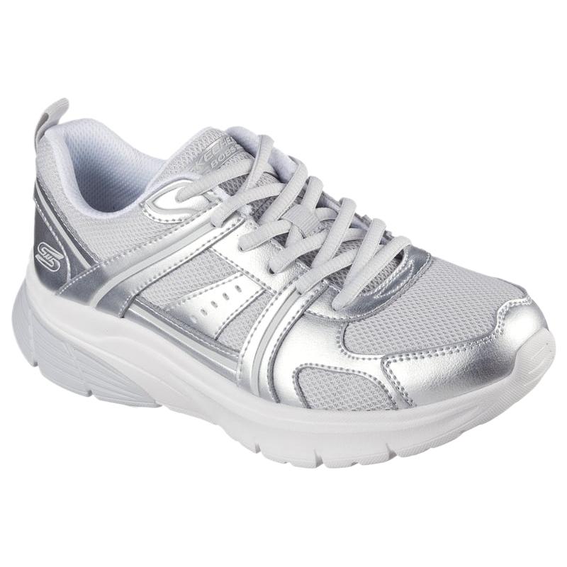 Skechers Bobs Vamos Fashion Comfortable Simple Durable Low-Top Running Shoes Women Sneakers White 117770-SIL