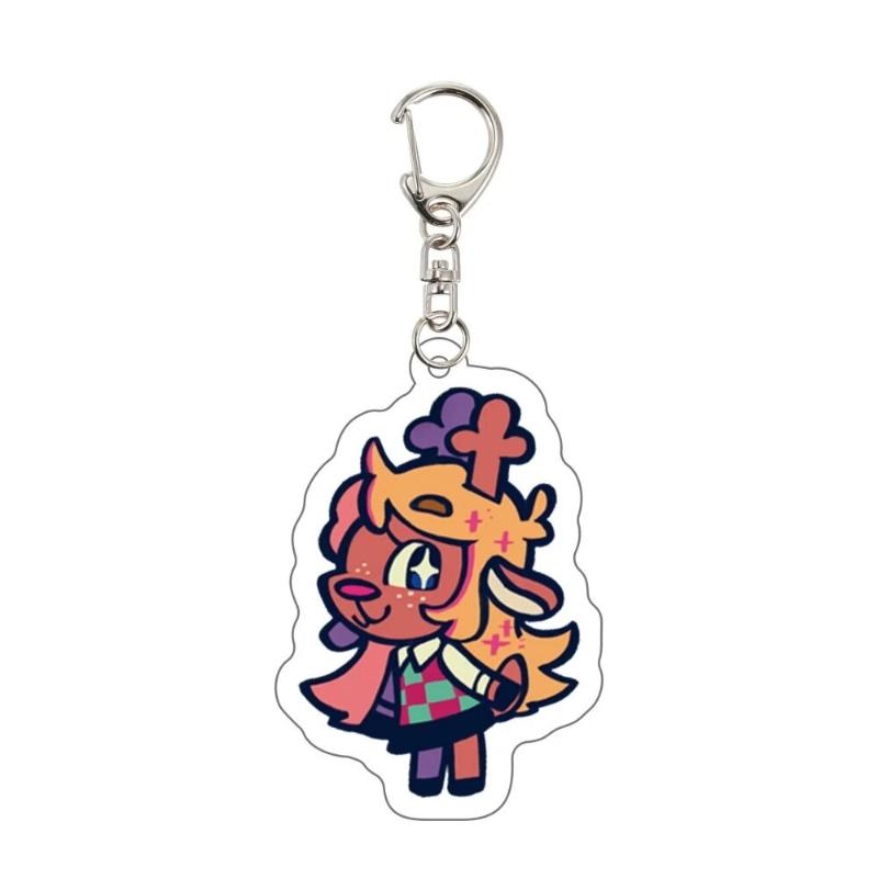 Game Deltarune Susie Kris Berdly Spamton NEO Cosplay Keychain Kawaii Acrylic Keyring Key Chain Bag Accessories Ornament Prop