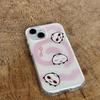 Ins Korean Cartoon Kawaii Buns White Phone Case For iPhone 16 Pro Max 15 14 Plus 13 12 11 Pro Shockproof Silicone Back Cover
