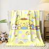 Cute yellow dog for all seasons blanket lunch break throw gift