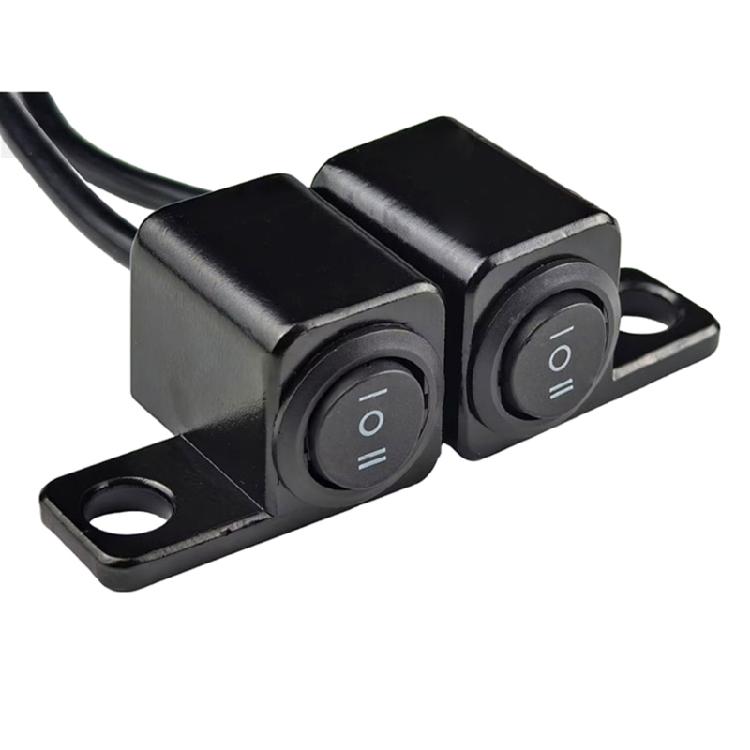 Left/Right Motorcycle Headlight Switches 12V Fog Spotlight Switches Modified Accessories Handlebar Mirror Mount Switches
