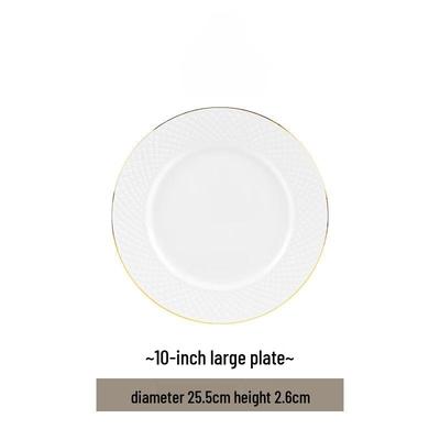 Jingdezhen Handbemalter Goldkeramik-Speiseteller