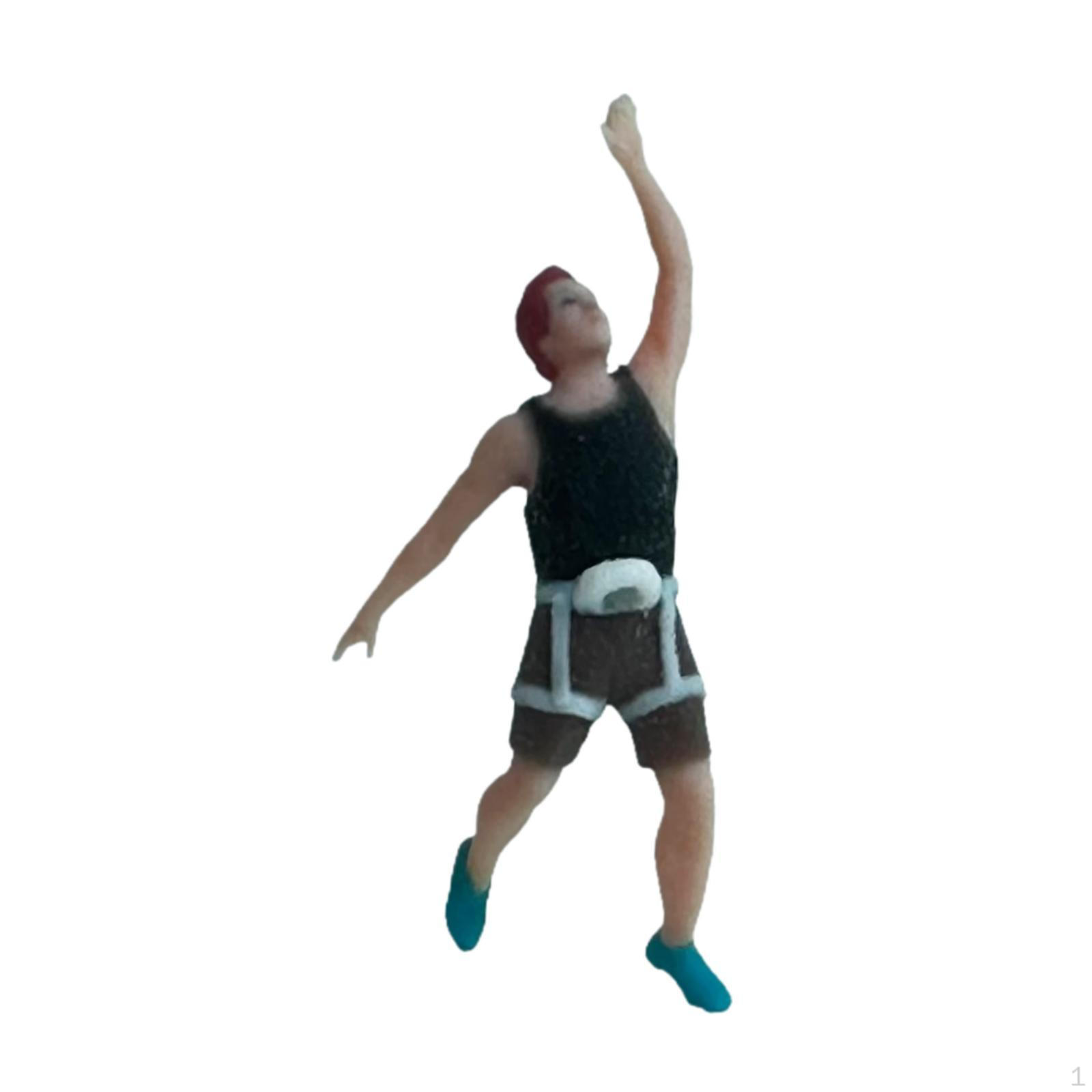 

Миниатюрная фигурка 1/87, Лазающая, Раскрашенная, Сцена диорамы, Фигурка для DIY проектов чёрный