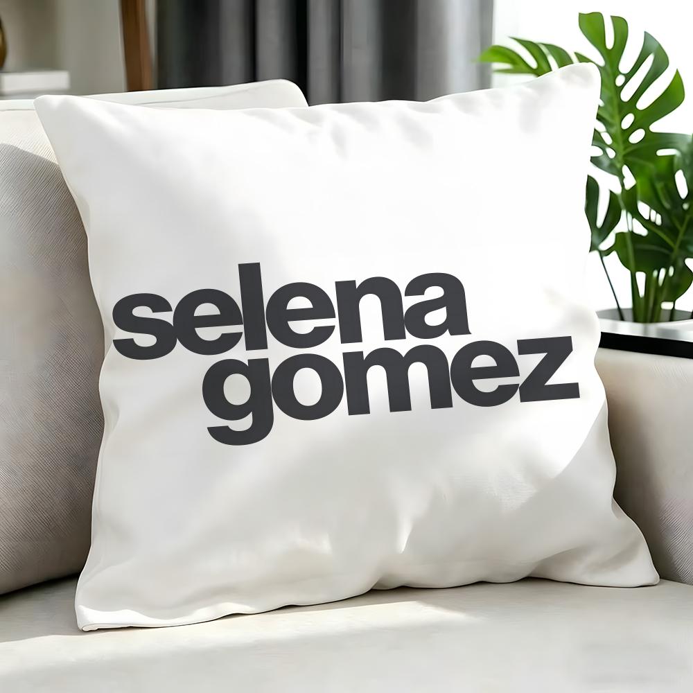 Singer - Selena Gomez Cushion Cover Cushion Cover Set 4Pcs 50X50 45X45 40X40 Pillowcase Decorative Sofa Home Decor