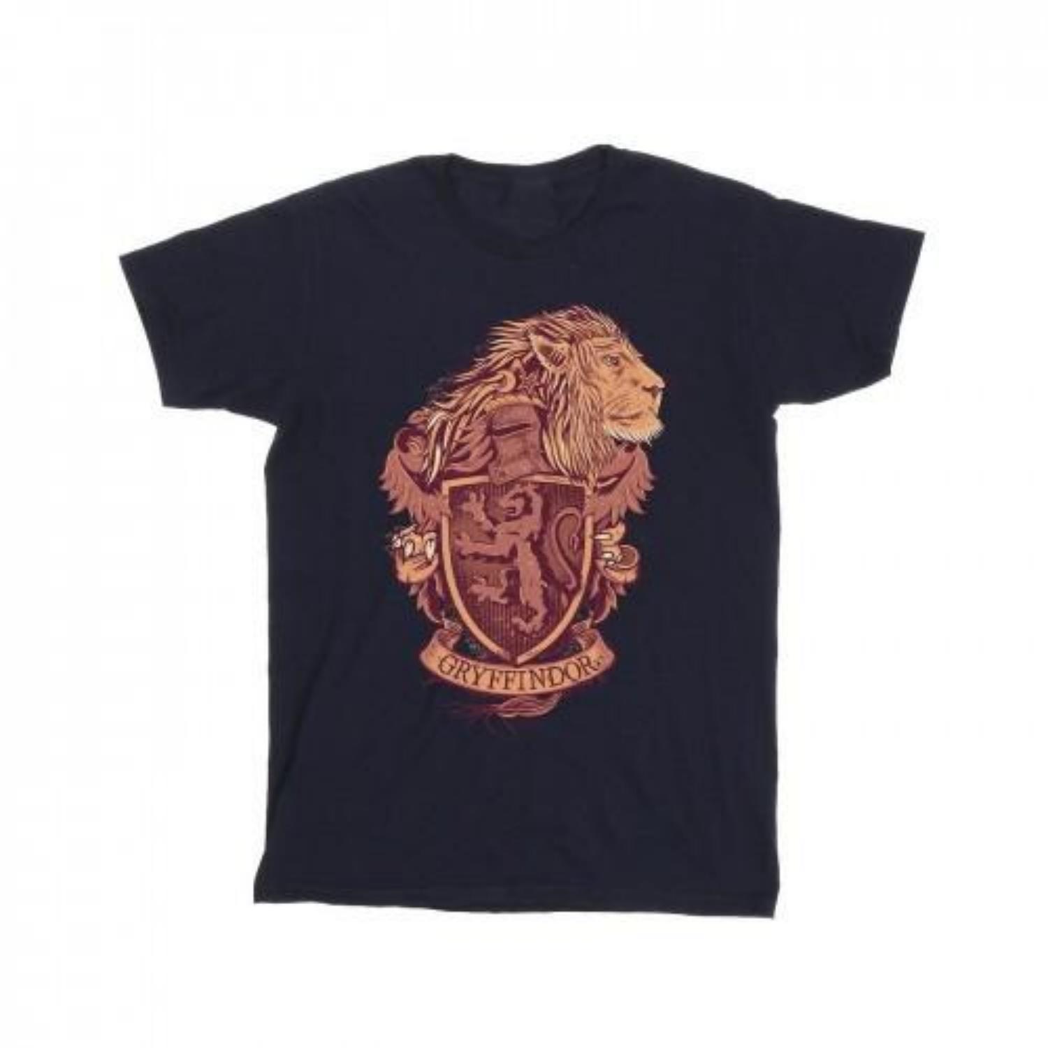 HARRY POTTER Boys Gryffindor Sketch Crest T-Shirt XXXXL