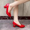 Damskie Buty Wysokiej Jakości Lakierowana Skóra Biznesowe Niskie Obcasy Eleganckie Modne Szpiczaste Płytkie Usta Jednokolorowe Damskie Mokasyny