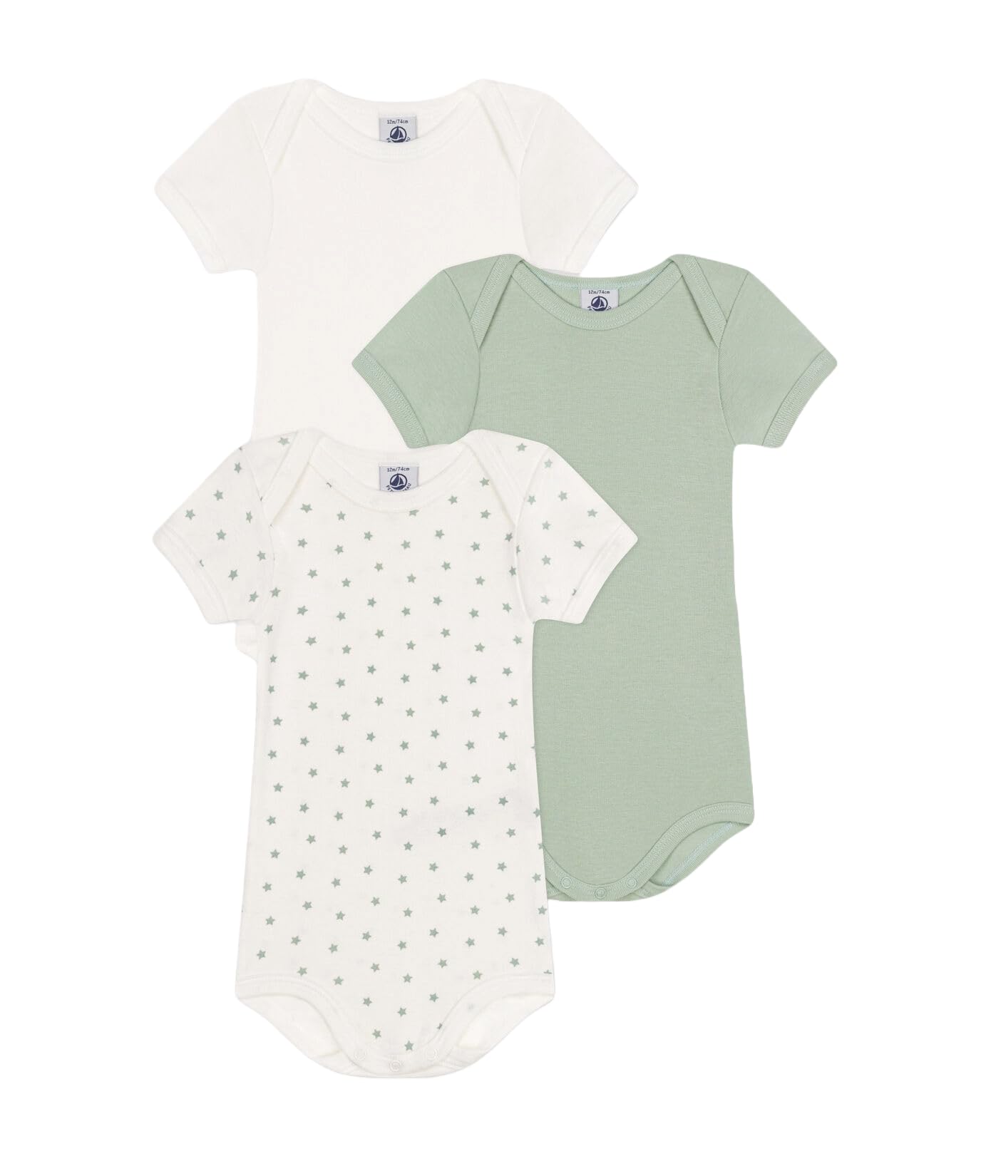 

Short sleeve body set of 3 A09YO Multicolor 1 12 months 74cm [Petit Bateau]