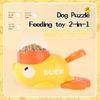 2-in-1 Interactive Dog Toy Pet Automatic Food Treat Dispenser Cartoon Duck Design Slow Food Pet Snack Feeder for Dog Training