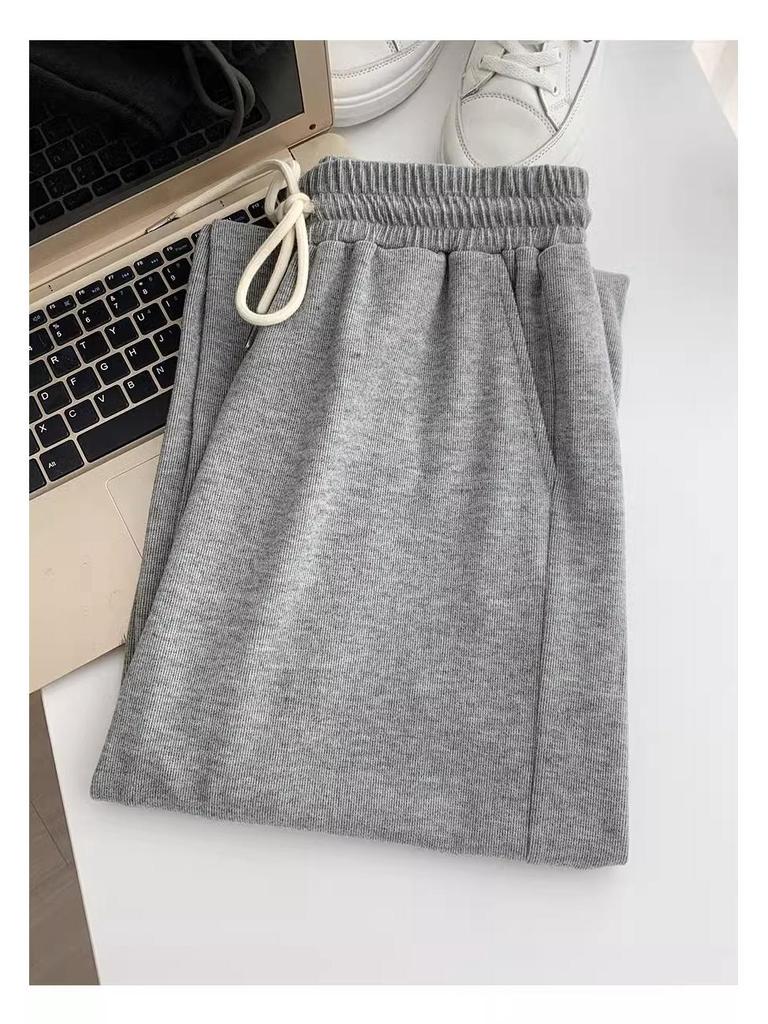 Petite Elastic Waist Wide Leg Drawstring Pants for Women, XS - Slimming, Straight, Casual Style