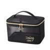 1Pc Black Mesh Cosmetic Bag Small Large Makeup Bags Zipper Pouch For Offices Travel Storage Bags Toiletry Bags Makeup Pouch