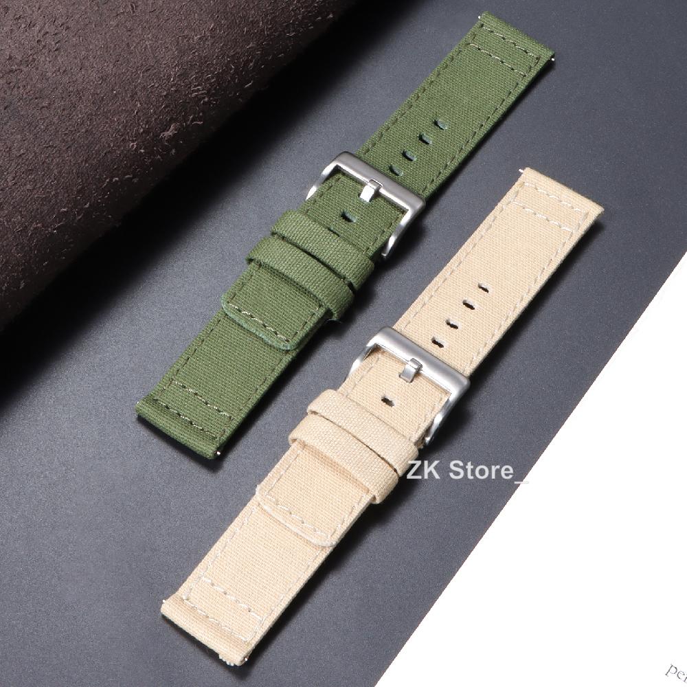 Neues Nylon-Canvas-Schnellverschluss-Uhrenarmband 20mm 22mm Ersatz-Uhrenarmbänder für Herren Damen Militär-Sport-Stoff-Armband Gürtel