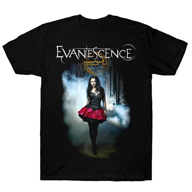 Evanescence Band Amy Lee Fallen Gift Fans Black Men S-234XL Shirt C127 Unisex T-Shirt M
