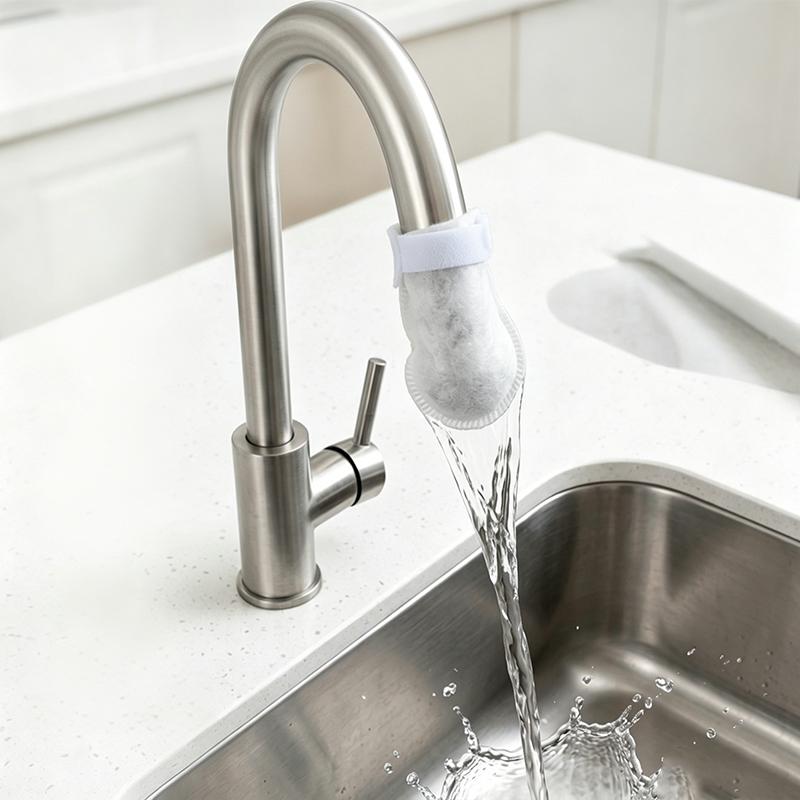Wegwerp Kraanfilter Katoenen Zak Kit Universele Waterkraan Filtratie Sok Voor Keuken Badkamer Kraan Accessoires