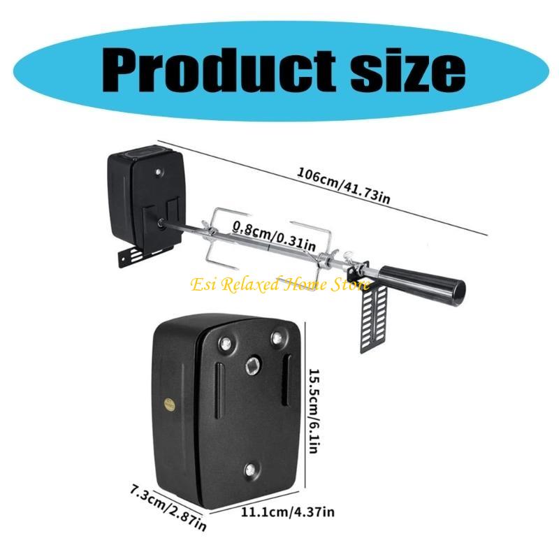 B46E Family Sized BBQ Tool Set with Electric Motor Easy Cleaning Barbecue Set