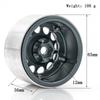 Aluminiumlegering Hjul Fälg Beadlock Röd Hjul Fälgar Nav 4st 2.2tum 65*36mm Ersättning för Trax4 Trax6 Axial Scx10 Rr10 Fjärrkontrollbil