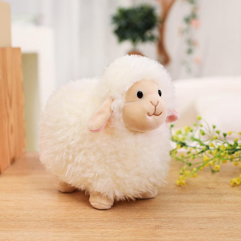 Heiß 22/35cm Zuckerwatte Dudu Schaf Plüschtiere Weiche Alpaka Plüschpuppen Stoffschaf Plüschtier Babyspielzeug Geschenk für Kind Heimdeko