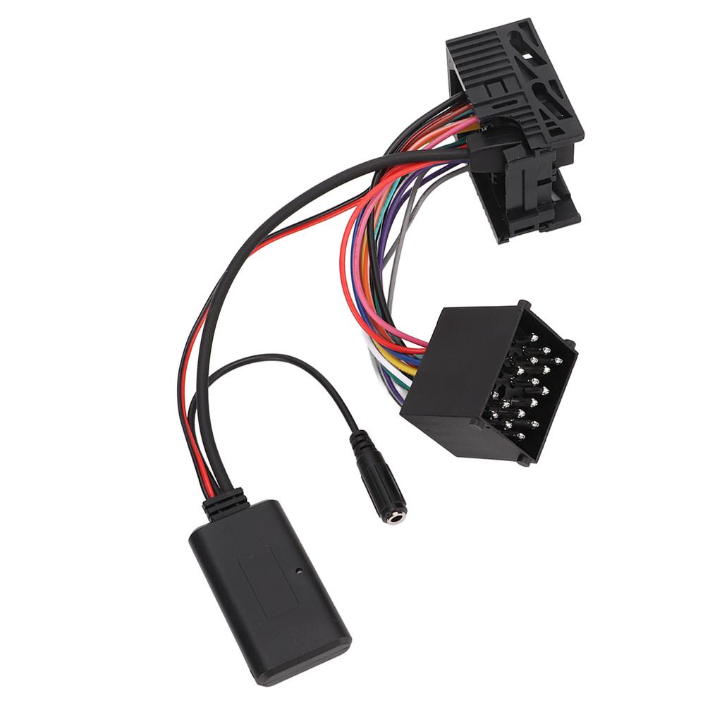 Wireless Audio AUX Cable Connector Bluetooth 5.0 with Microphone Replacement for E46 320i 320ci