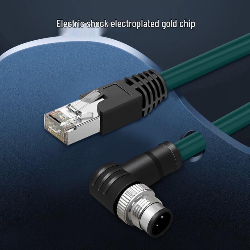 Yeren M12 to RJ45 Industrial Camera Cat6 Network Cable