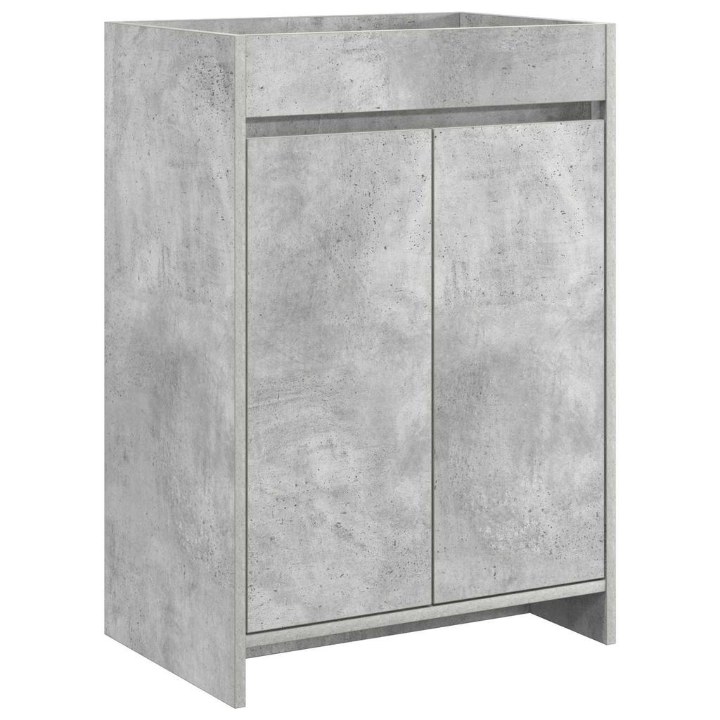Bathroom Vanity Unit Concrete Grey 56 x 37.5 x 81 cm Particleboard