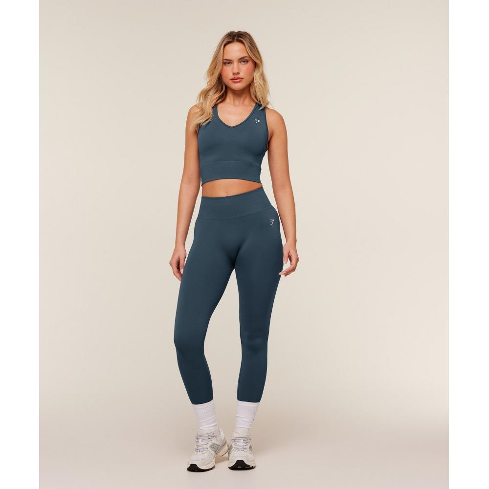 Gymshark Everyday Seamless Legging 2.0 Gs Stealth Blue B5c6k Ud6s