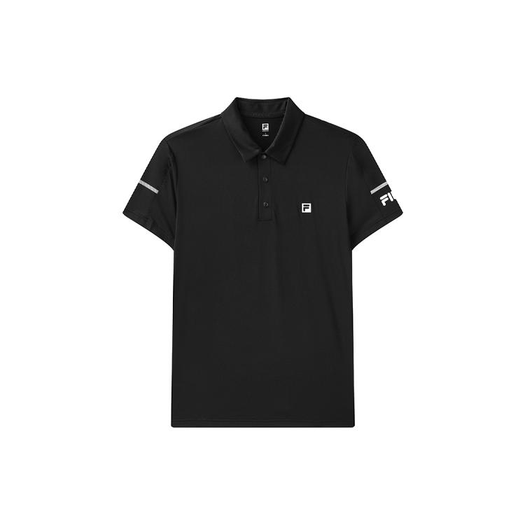FILA Polo Shirts Men's Black Polo Collar Moderate Other A11M121152FBK