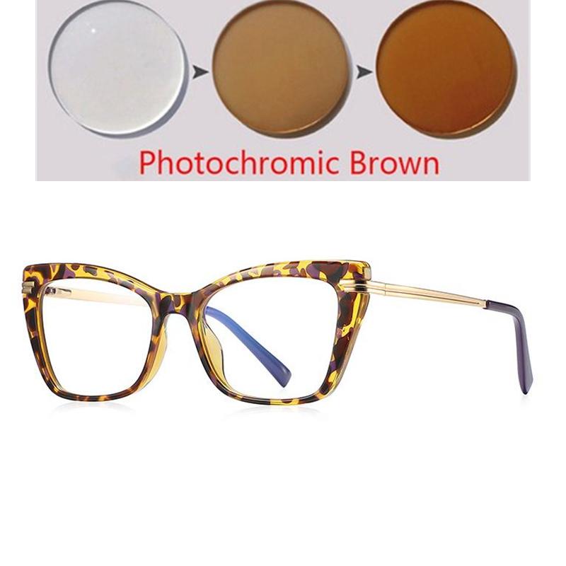 Blue Light Blocking Women Cat Eye Prescription Glasses For The Nearsighted  Student Myopes Lunettes 0 -0.5 -0.75 To -6.0