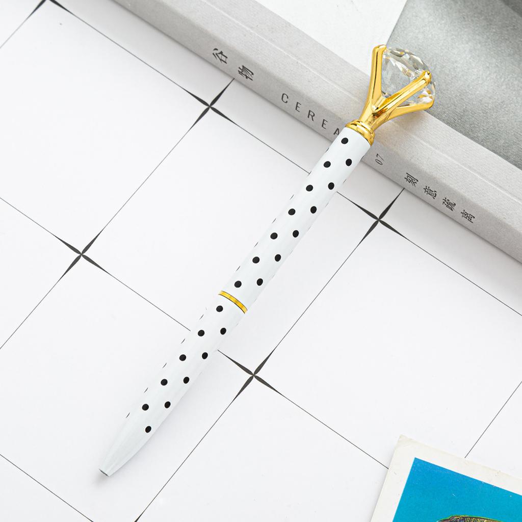 1 stück Kugelschreiber Schule Bürobedarf Hochzeit Schreibwaren Kristall Diamant Metall Rose Gold Luxus Spinning