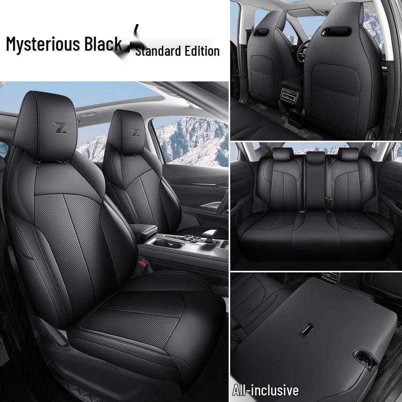 Oshan Z6 Leather Car Seat Cushion - All-Season, 5-Seat, Universal Fit