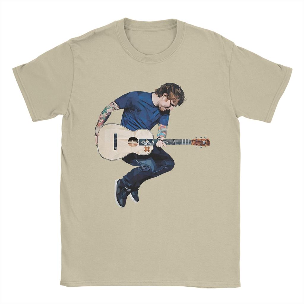 Unisex Ed Sheeran T Shirts  Pure Cotton Clothes Unique Short Sleeve Crew Neck Tees Plus Size TShirt