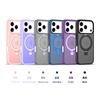 Metal Ring Bracket Magnetic for Magsafe Case For IPhone 17Air 16E 15 14 13 12 ProMax Plus Matte Shockproof Wireless Charge Cover