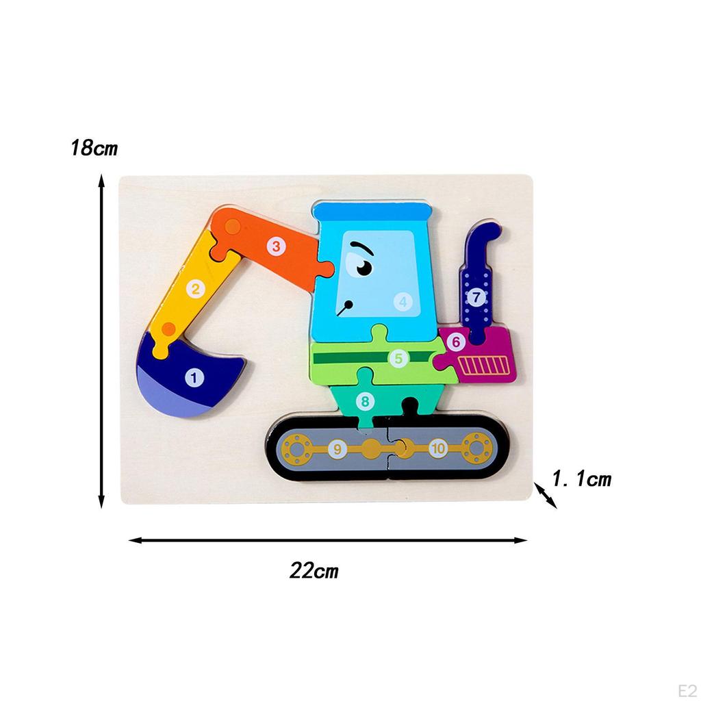 Creative Wooden Puzzle Set for Kids 4-6 Years