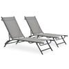 Day and Night - Day and Night Loungers 2 Units Textilene and Steel