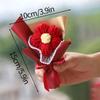 Kitting Flower Bouquet Crochet Flower Artificial Woven Flower Wedding Guests Gifts Teacher's Day Christmas Gifts